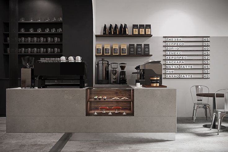 Modern Minimalist Cafe Design: Sleek Aesthetics with a Focus on Quality Coffee