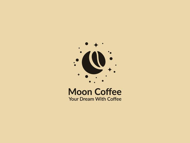 Cozy Minimalist Cafe Branding: Celestial-Inspired Logo with Warm Contrasts