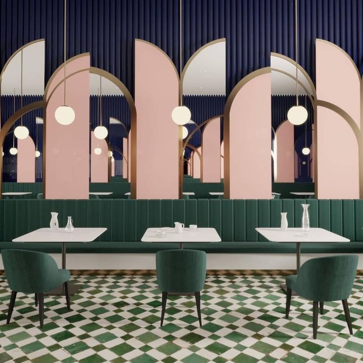 Cafe Design: A Contemporary Fusion of Modern Elegance and Playful Vibrancy