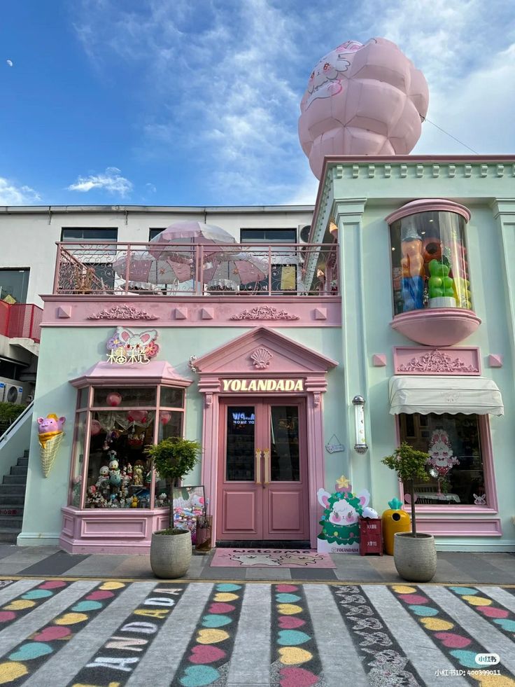 Whimsical Cafe Design: A Vibrant Pastel Oasis with Delightful Decor and Playful Ambiance