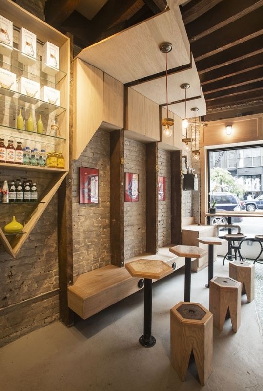 Trendy Cafe Design Fuses Natural Materials with Modern Aesthetics for a Cozy Gathering Space