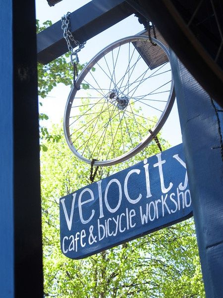 Charming Cafe Design Fuses Rustic and Industrial Elements to Celebrate Cycling and Community