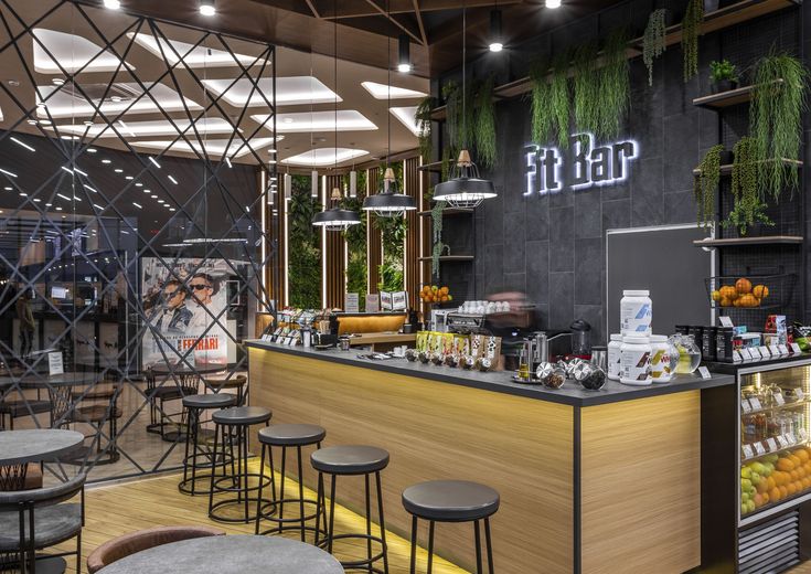 Modern Cafe Design: Inviting Interiors with Health-Conscious Ambiance and Functional Layout