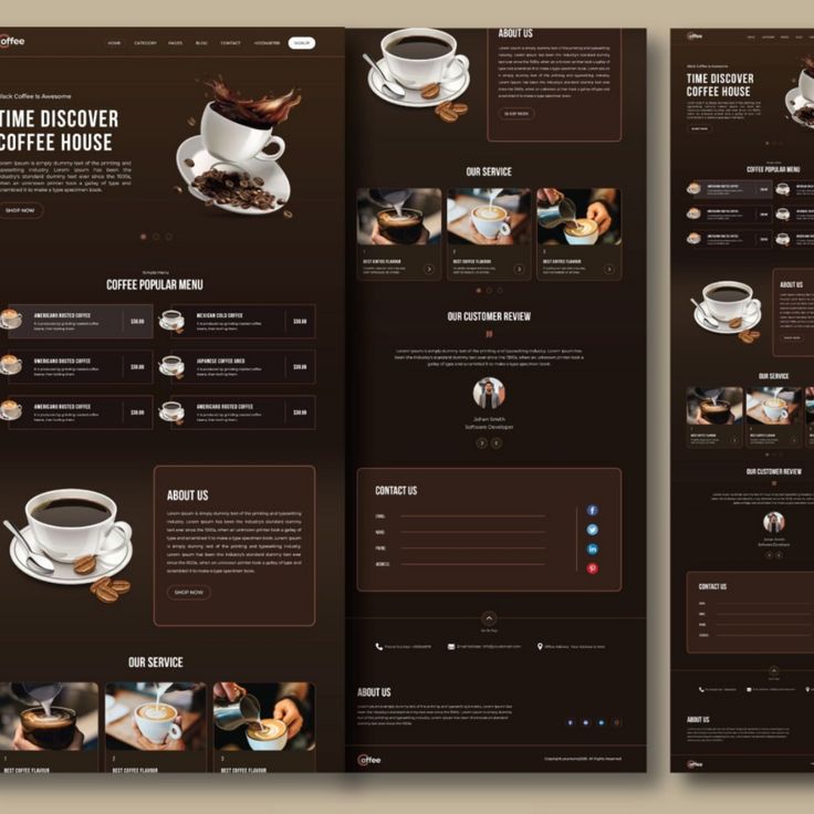 Modern Cafe Design: Sleek Aesthetics and User-Friendly Layout Enhance the Coffee Experience