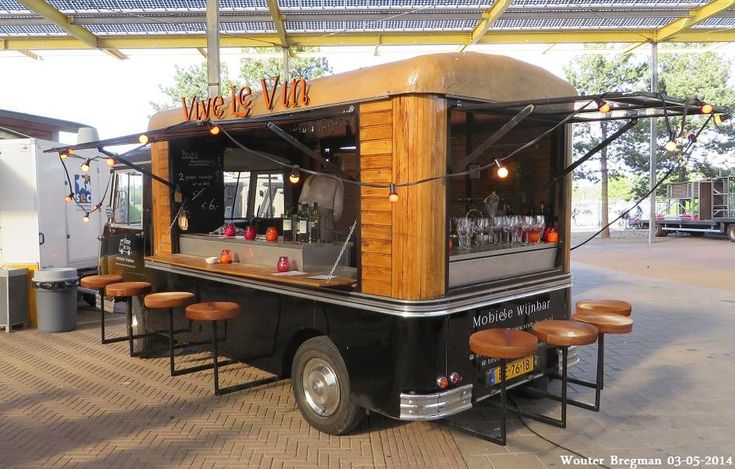 Charming Vintage Truck Cafe with Cozy Mobile Bar and Al Fresco Seating