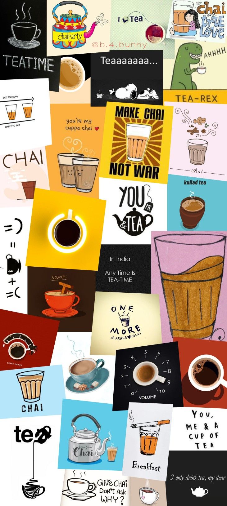 Vibrant Collage Celebrating the Joys of Tea and Chai Culture