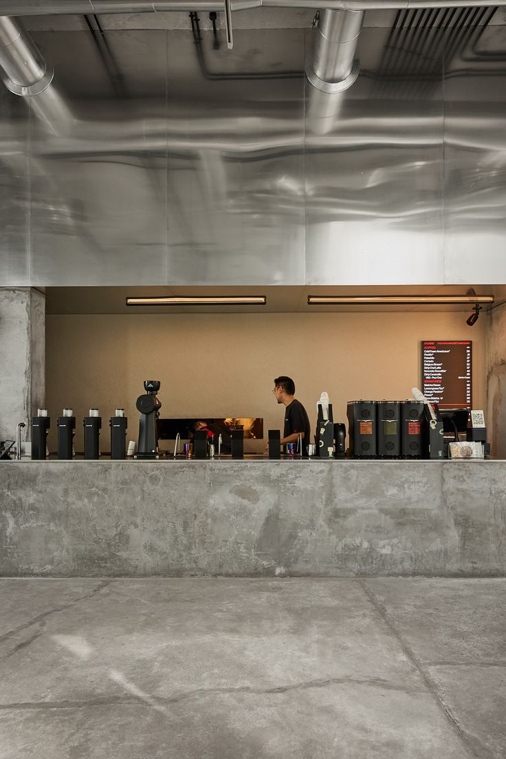 Modern Minimalist Cafe Design: A Contemporary Ambiance with Functional Aesthetics