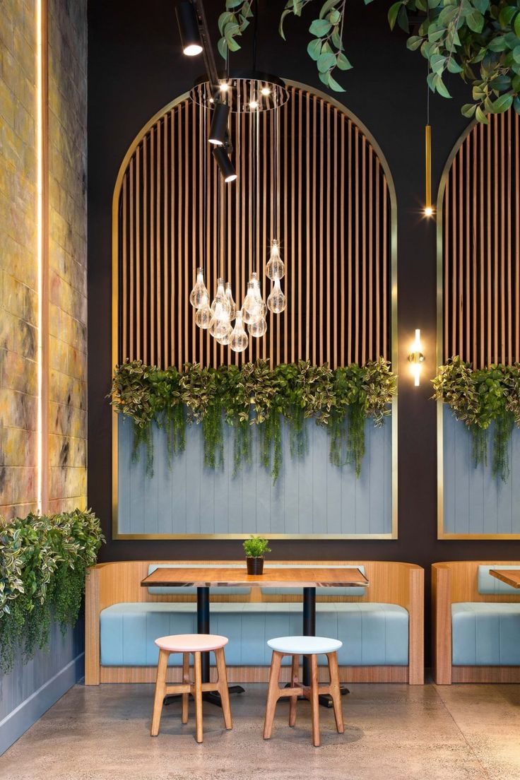 Modern Cafe Design: A Harmonious Blend of Nature and Contemporary Aesthetics