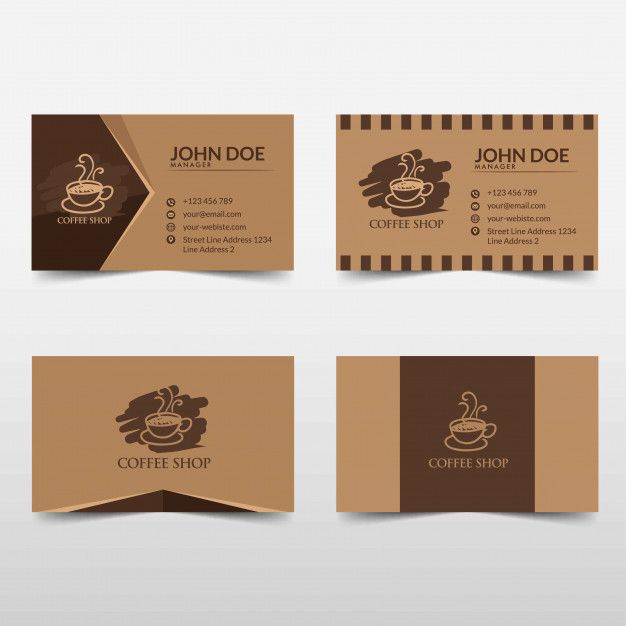 Warmly Designed Business Cards Reflecting a Cozy Cafe Atmosphere and Strong Brand Identity