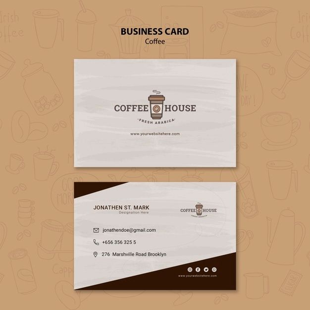 Modern Business Card Design: Clean Aesthetics and Cozy Vibes for a Coffee House