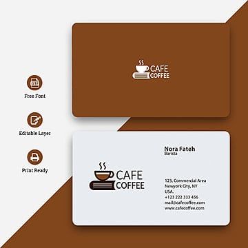 Modern Cafe Business Card Design: Minimalist, Earthy Aesthetic with Functional Elegance