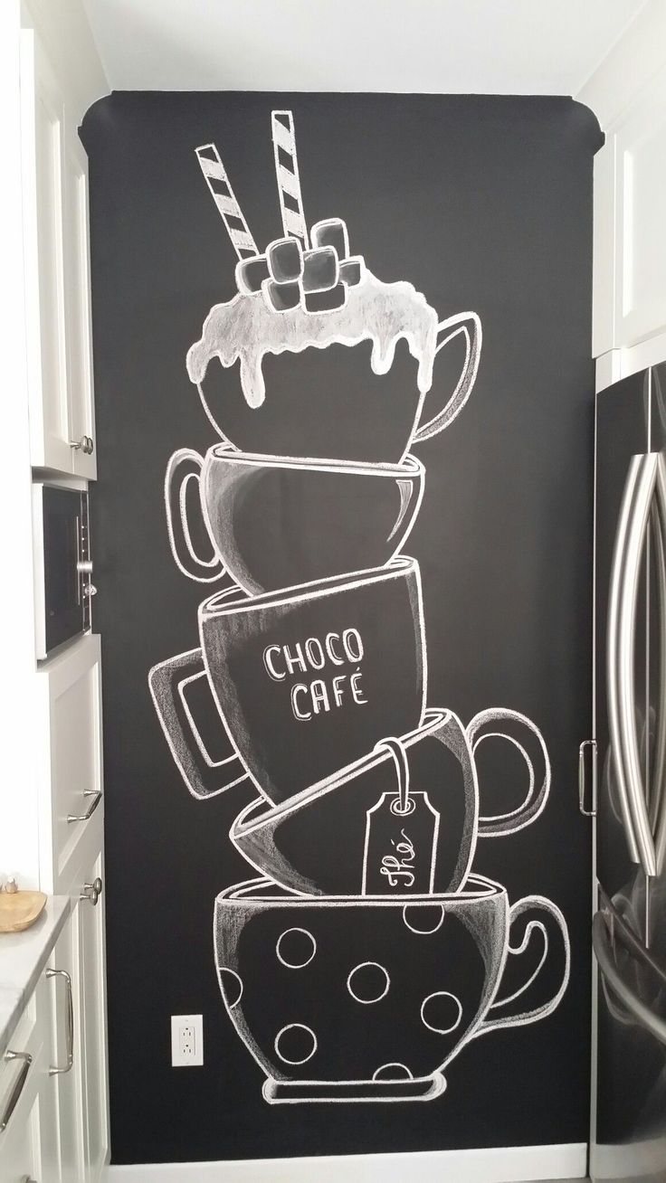 Whimsical Chalk Art Transforms Cafe into Cozy, Inviting Space