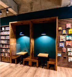 Inviting Cafe Design Merging Cozy Nooks, Warm Wood, and Literary Charm