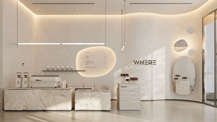 Elegant Minimalist Cafe Design Blending Functionality with Contemporary Aesthetics