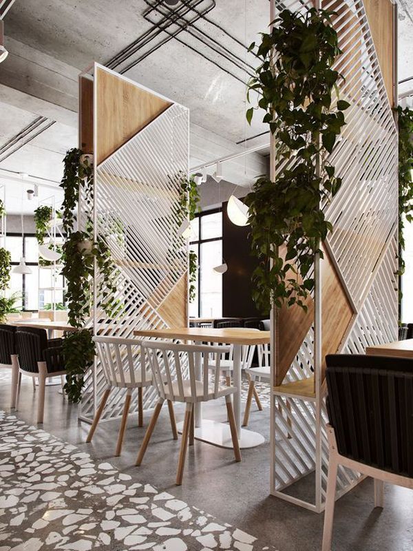 Modern Cafe Design with Open Layout and Natural Aesthetics