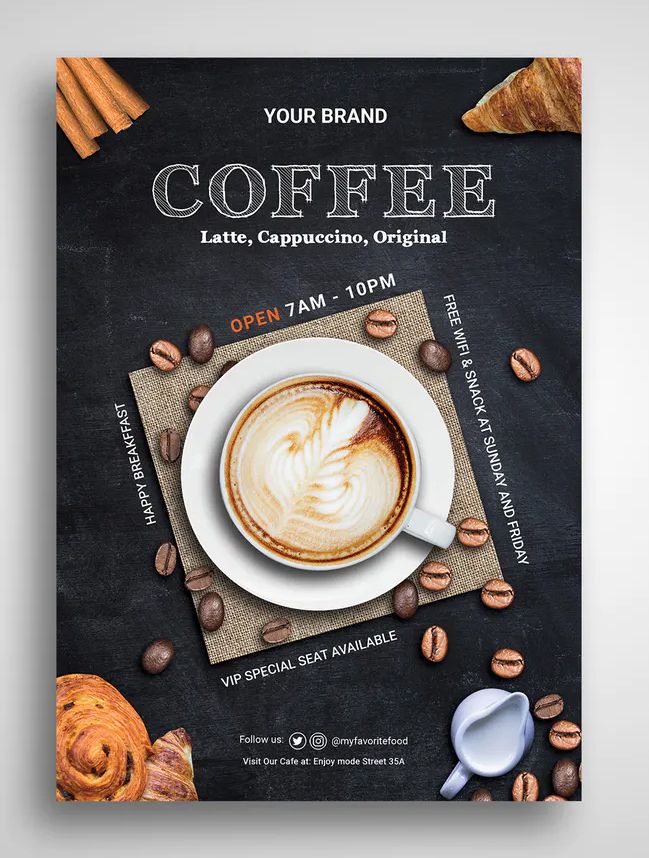 Cafe Poster Design Ideas