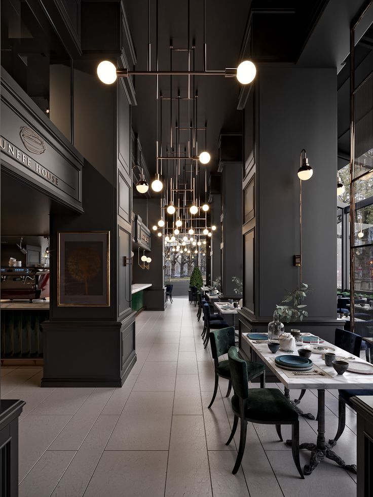 Chic Cafe Design Blends Modern Elegance with Classic Comfort