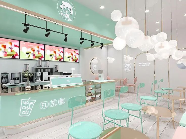 Bright and Inviting Cafe Design Blends Modern Aesthetics with Playful Elegance