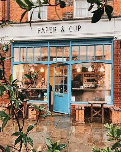 Charming Cafe Blends Rustic and Modern Aesthetics with Inviting Atmosphere