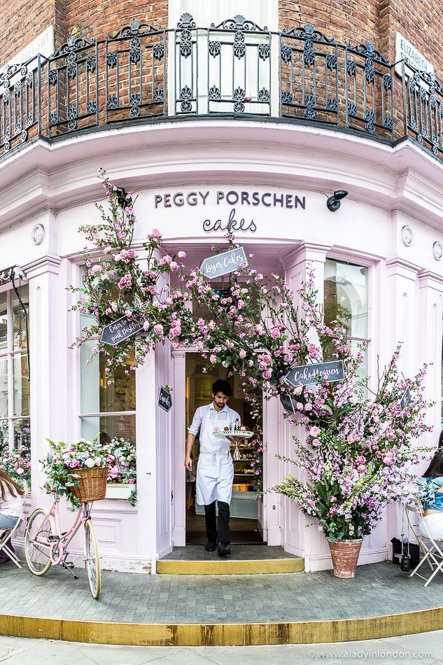 Charming Pink-Facade Cafe: A Whimsical Haven for Sweet Treats