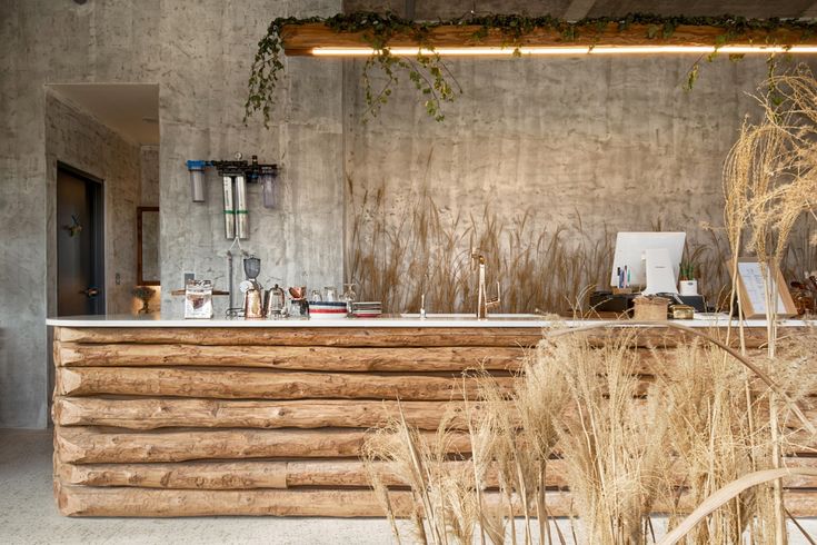 Inviting Cafe Design Blends Modern Aesthetic with Rustic Elements for a Relaxing Atmosphere