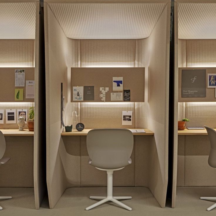 Modern Workspace Design: Intimate, Private, and Inviting with Minimalist Aesthetic