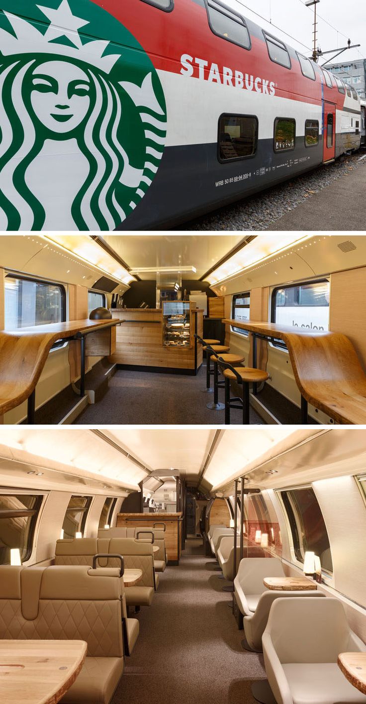 Innovative Mobile Cafe Design: A Cozy Train Haven for Travelers