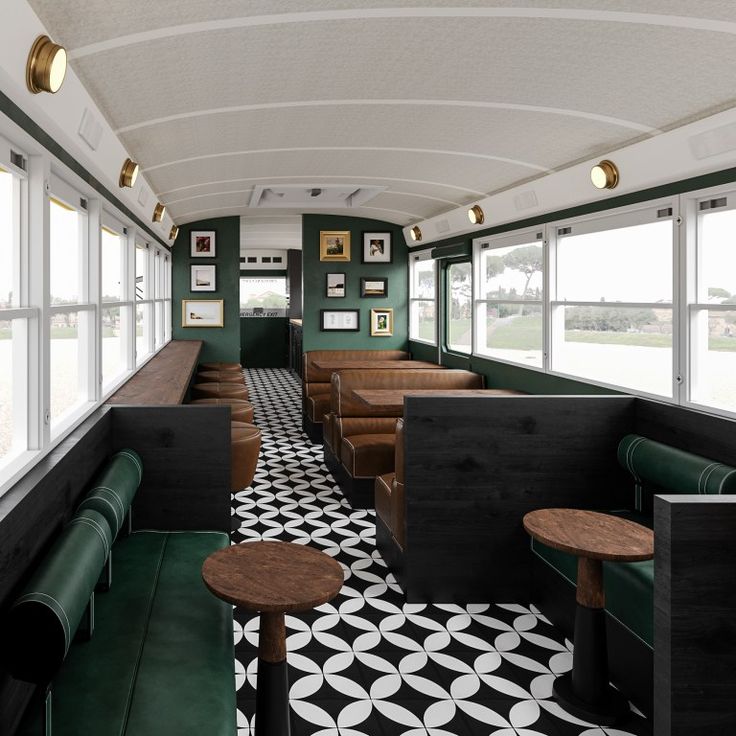 Charming Vintage Train Carriage-Inspired Cafe Offers Cozy Ambiance and Modern Elegance