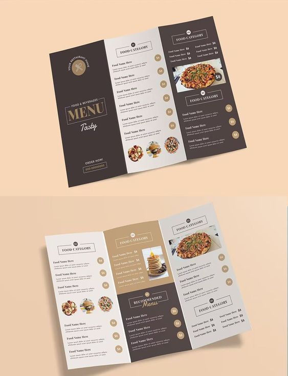 Elegant Cafe Menu Design Blends Modern Aesthetics with Sophisticated Readability