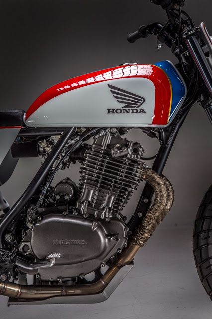 Stunning Close-Up of a Retro-Modern Motorcycle Showcasing Distinctive Design and Engineering