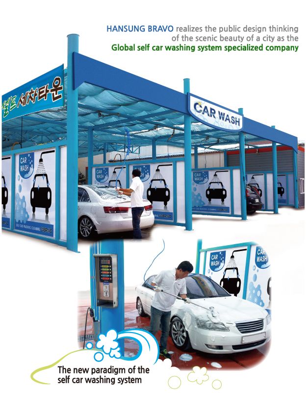 Modern Self-Service Car Wash Design: A Blend of Aesthetics and Functionality for an Efficient Experience