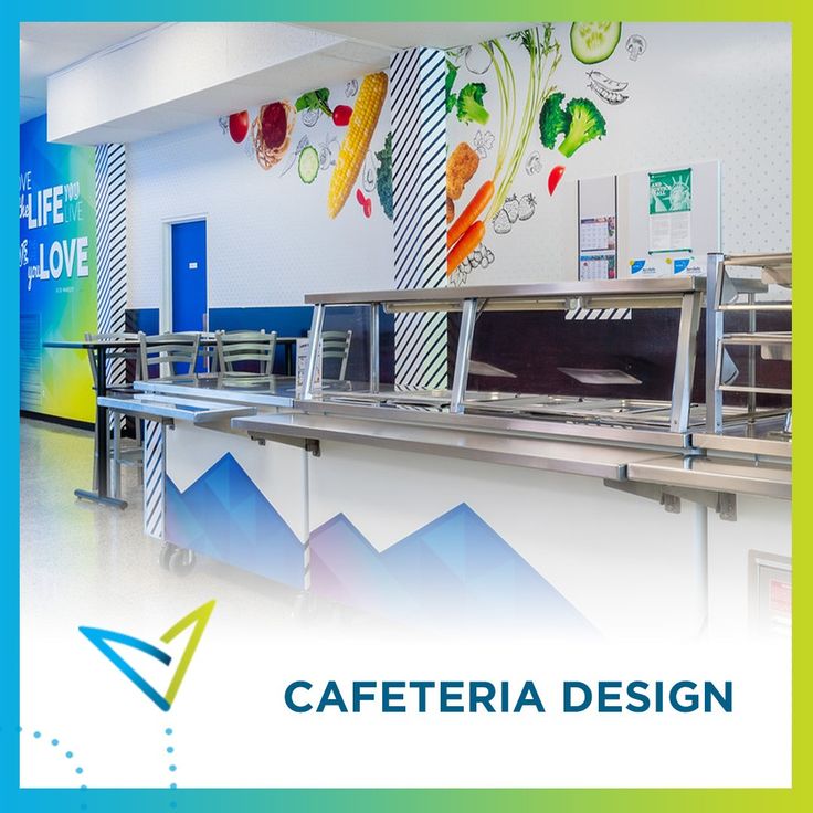 Modern Cafeteria Design Showcases Healthy Eating with Vibrant Aesthetics and Efficient Layout