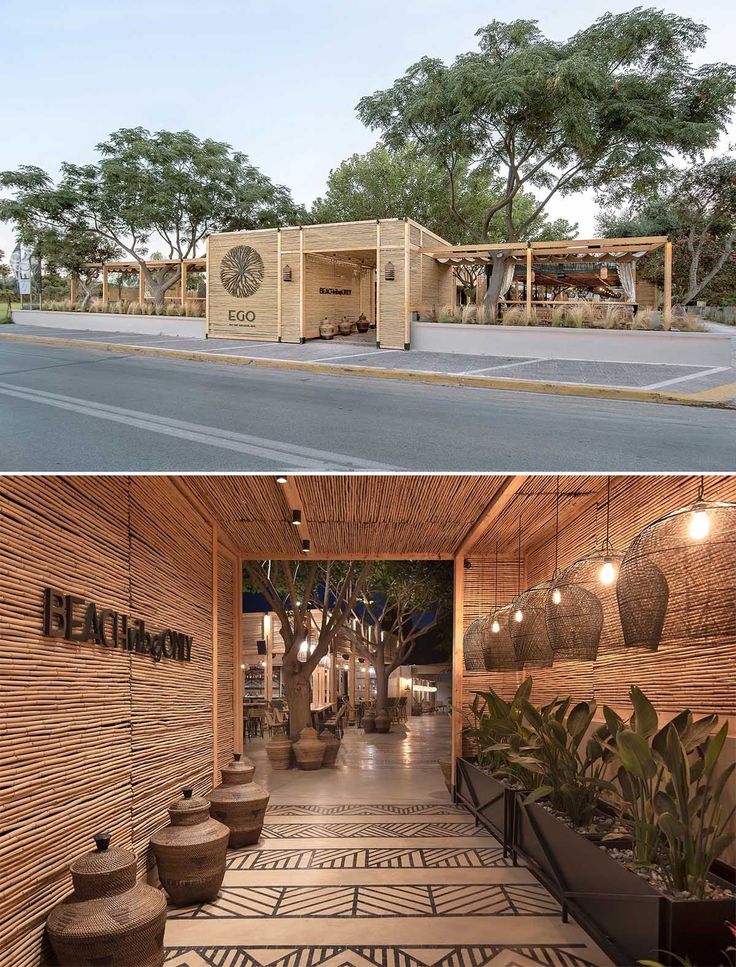 Harmonious Cafe Design: A Fusion of Natural Materials and Modern Aesthetics