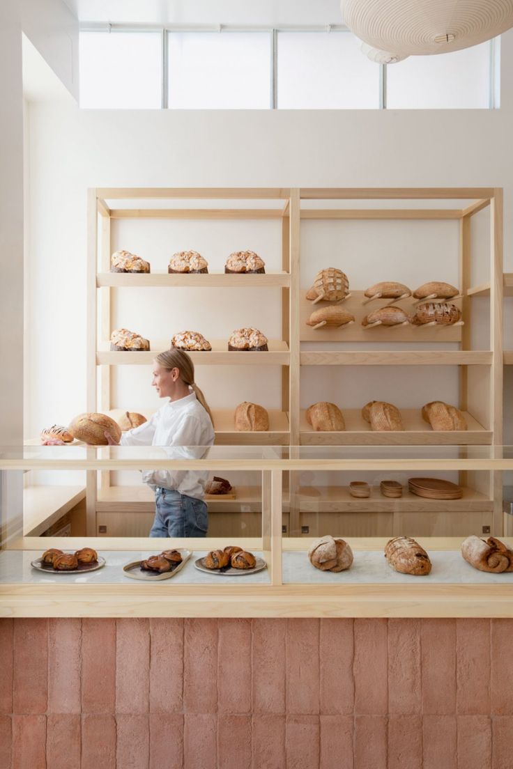 Minimalist Cafe Design: A Warm, Modern Space Showcasing Artisanal Breads