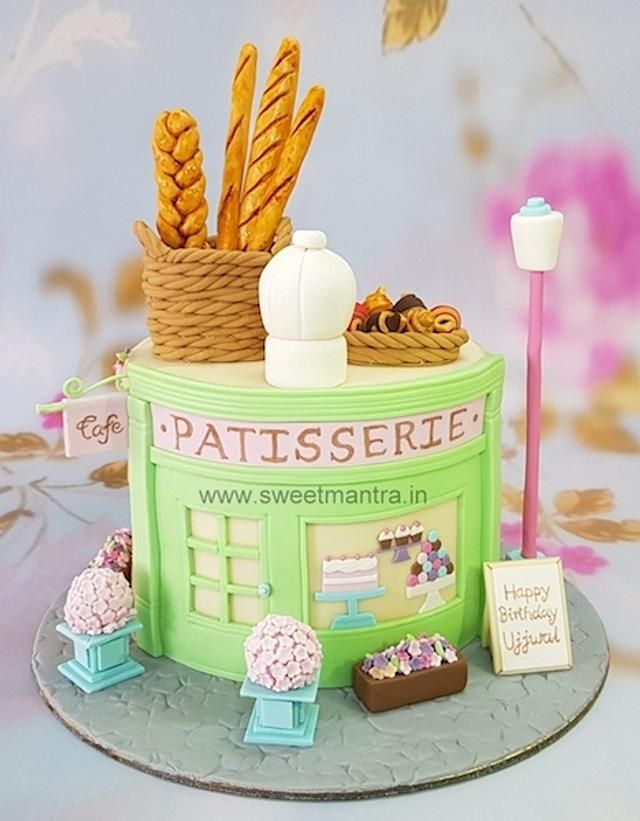 Charming Pastel Green Cafe: Whimsical Design Perfect for Sweet Treats and Celebrations