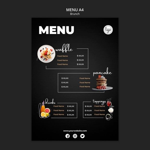 Sleek and Modern Cafe Menu: An Organized, Visually Appealing Dining Experience