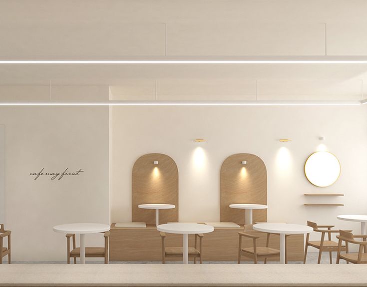 Minimalist Cafe Design: A Serene Space with Elegant Ambiance and Inviting Atmosphere