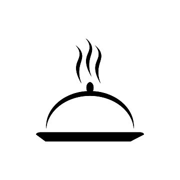 Stylized Cloche Illustrating Warmth and Hospitality in Culinary Branding