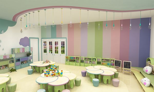 Inviting Child-Friendly Cafe Design with Playful Atmosphere and Creative Features