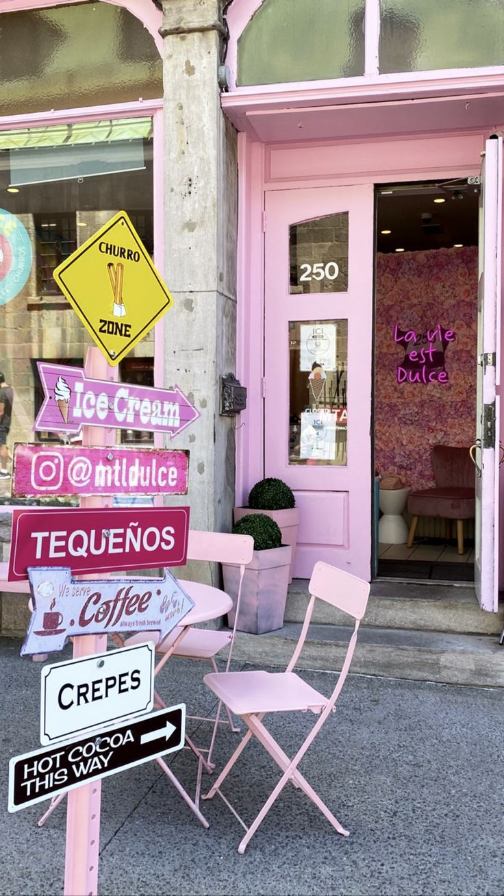 Charming Cafe with Vibrant Pink Design and Cozy Atmosphere for Social Gatherings