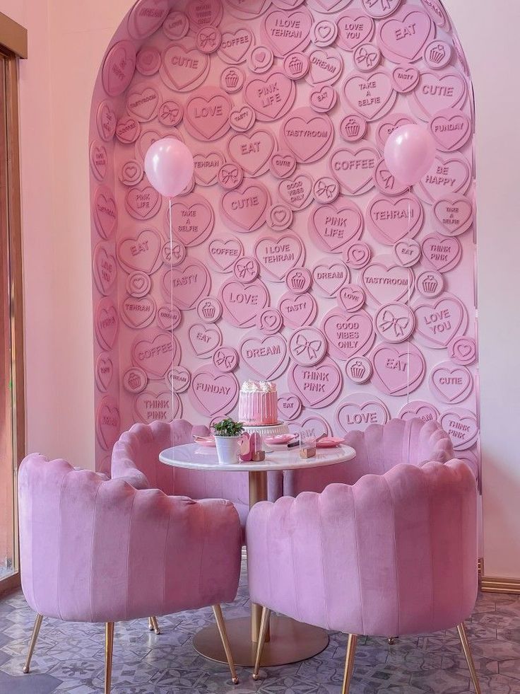 Pink Cafe Design Ideas