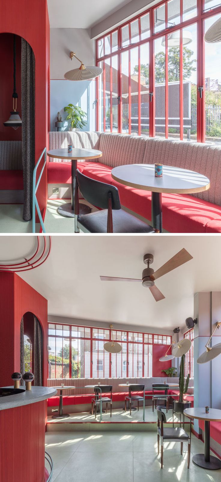 Red Cafe Interior Design