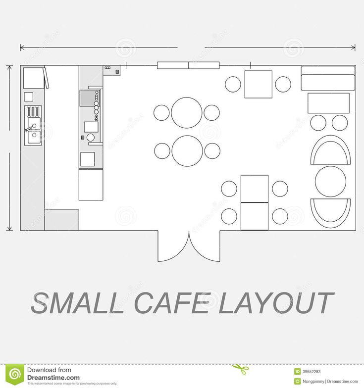 Small Cafe Design Plan