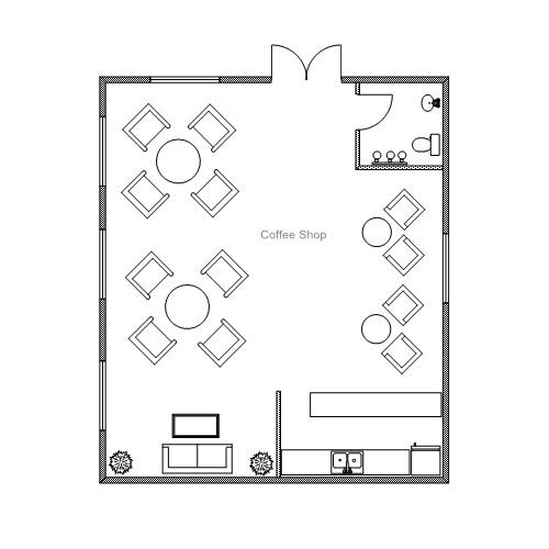 Inviting Cafe Design: Open Layout Enhances Comfort and Interaction