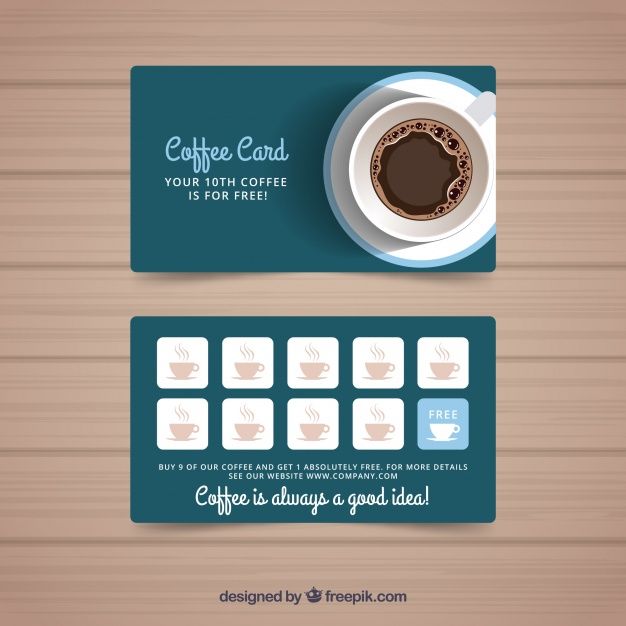 Modern Cafe Design: Sleek Coffee Card Enhances Cozy Atmosphere and Encourages Repeat Visits