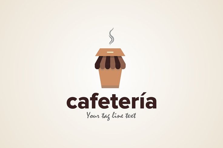 Minimalist Logo Design for a Cozy Coffee Shop with Modern Typography and Warm Colors