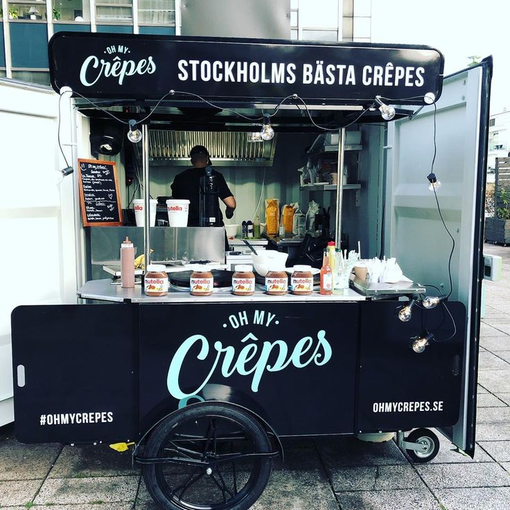 Sleek Mobile Crepe Cart Design: A Modern Aesthetic with an Inviting Experience