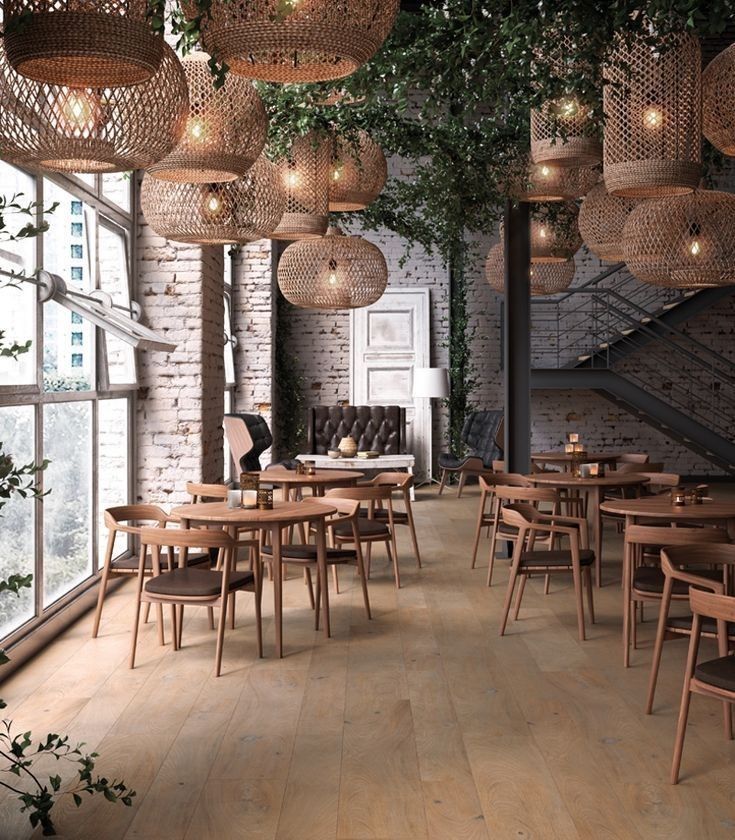 Cozy Contemporary Cafe Design Blends Natural Materials with Modern Elements for a Relaxing Atmosphere