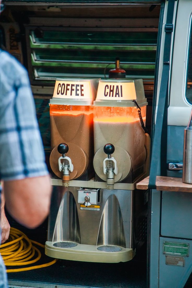 Inviting Cafe Design with Dual Beverage Dispenser Promoting Social Interaction