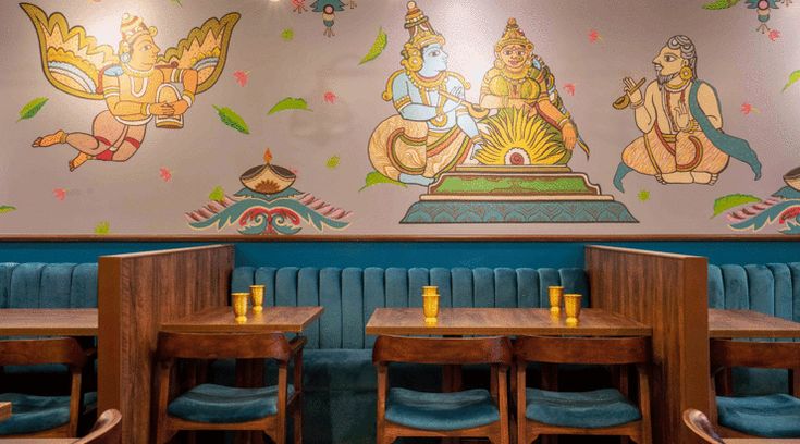 Vibrant Cafe Design Blends Cultural Heritage with a Cozy, Inviting Atmosphere